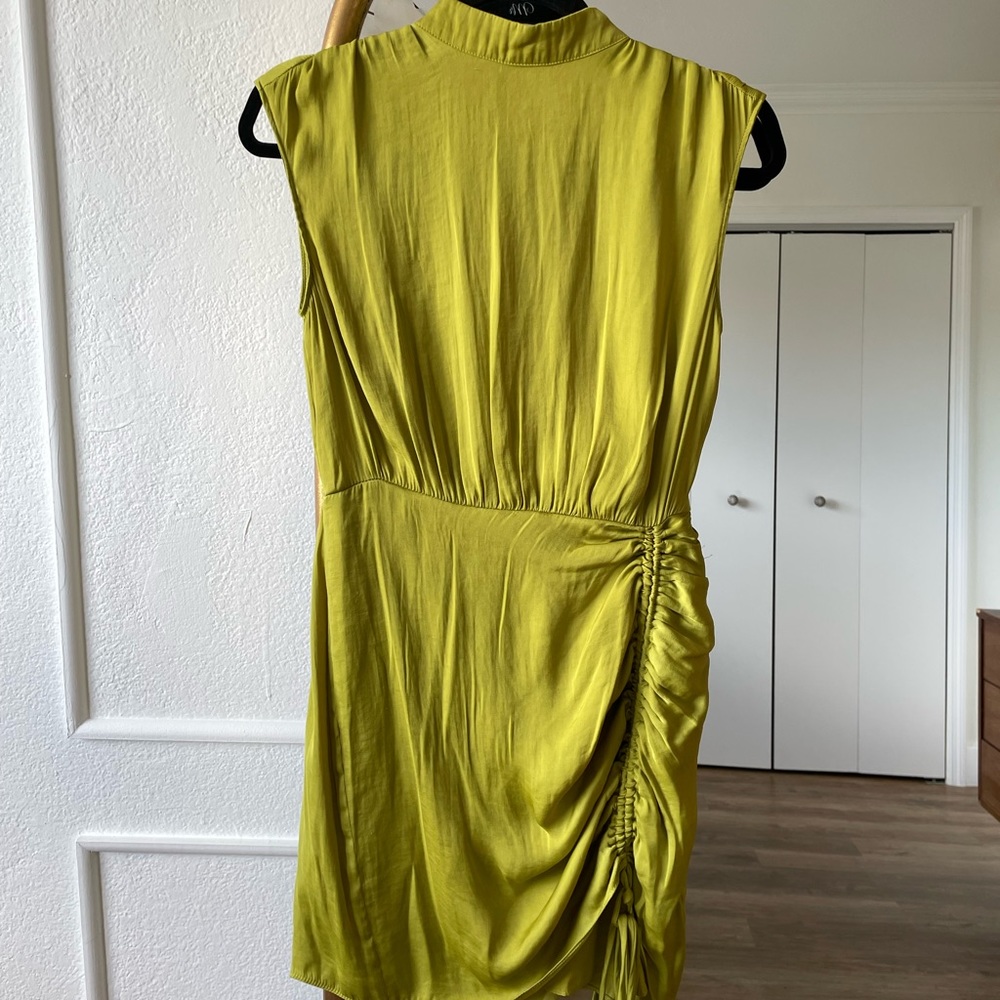 COPY - Lime Green satin dress size S - Naked Zebra Boutique brand